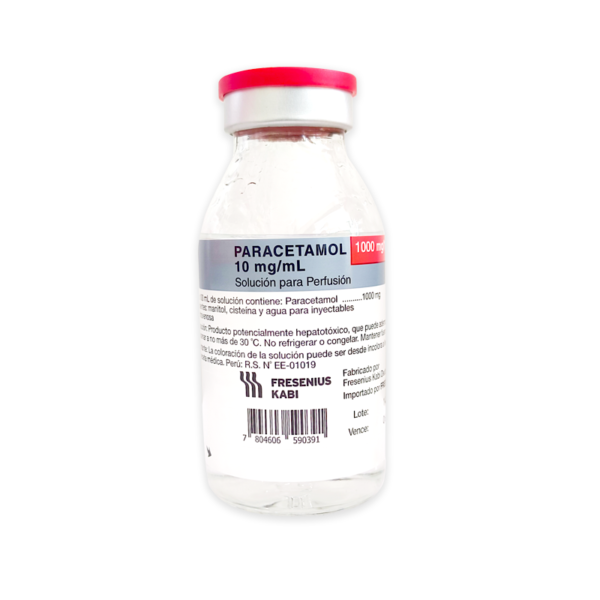 PARACETAMOL 10MG/ML SOLUCION PARA PERFUSIÓN
