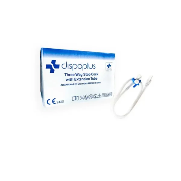 LLAVE DE TRIPLE VIA CON EXTENSION DE 50 CM - DISPOPLUS