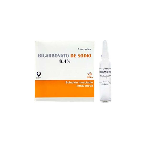 BICARBONATO DE SODIO 8.4% SOLUCION INYECTABLE C/5 AMP - DANY