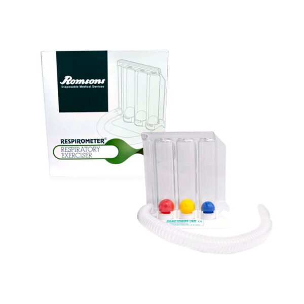 RESPIROMETRO EJERCITADORES PARA RESPIRACION, ESPIROMETRÍA CAJA X 01