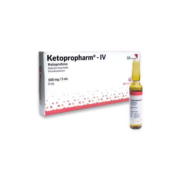 KETOPROPHARM (KETOPROFENO 100MG / 5ML) SOLUCION INYECTABLE C/10 AMP - OQPHARMACEUTICAL