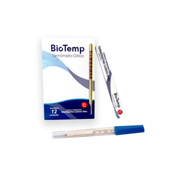 TERMOMETRO CLINICO ORAL - CAJA X 12 UNIDADES