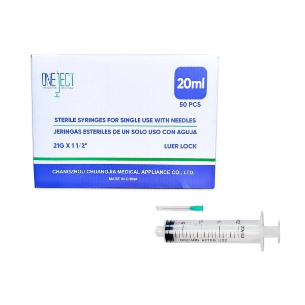 JERINGA 20ML C/A (21X 1 1/2) CAJA X 50 UNIDADES - ONEJET
