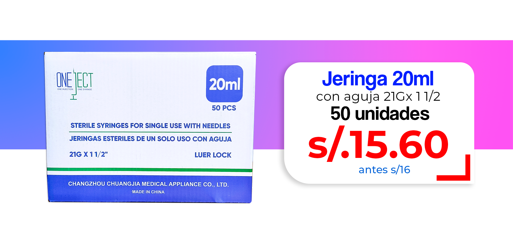 jeringa 20ml